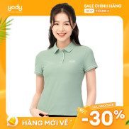 VOUCHER GIẢM 30% Áo polo thể thao nữ YODY vải airycool in ngực phối màu