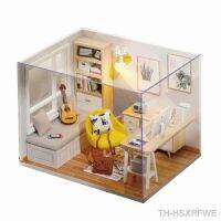 【hot】►☃▥  Manual Assembling Study Room Dollhouse Educational for Kids Children Brithday Gifts