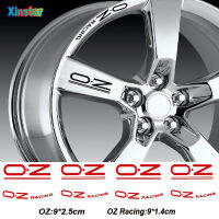 8pcs OZ Racing Car Wheel Sticker For OZ Rally Racing Wheels Spoke Stickers Black Universal Auto Tunning Accessories