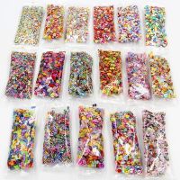 ELEGANT 1000Pcs Fruit Clay Resin Filling Leaf Colorful Mixed Filler for DIY Epoxy Resin Mold Nail Art Decoration Jewelry Making Crafts