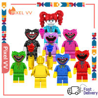 8ชุด Poppy Minifigures อณุภาคเล็กประกอบ Huggy Wuggy Poppy ของเล่นบล็อคก่อสร้าง Poppy ของขวัญเด็กชายหญิงของขวัญคริสต์มาสสำหรับ Lego