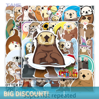 ?【Lowest price】TANG 50pcs การ์ตูน otter สติ๊กเกอร์ Graffiti decals DIY แล็ปท็อปโทรศัพท์โน้ตบุ๊คตู้เย็น