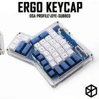 Dsa Ergodox Ergo Pbt Dye Keycaps สำหรับแป้นพิมพ์กลที่กำหนดเอง Infinity Ergodox แป้นพิมพ์ปุ่มกดการยศาสตร์สีขาวสีฟ้า