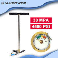 Siampower PPD เครื่องสูบลมแรงดันสูง, PCP แรงดันสูง 40mpa 6000psi, ปั๊มมือ PCP แรงดันสูงแบบพับได้, สแตนเลส, ประหยัดแรงงาน, ปั๊มมือแรงดันสูงแบบสูบเร็ว