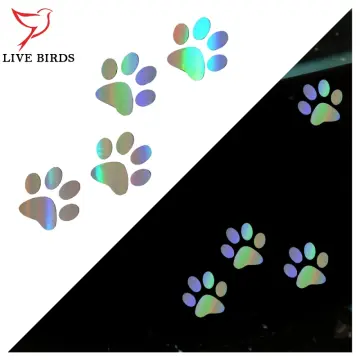 500pcs Colorful Dog Paw Print Stickers Waterproof Puppy Paw Labels Stickers  Fun Dog Stickers for Kids Roll - 1 -inch