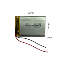 แบต 3.7v 600mAh 303450 MP4 GPS แบตเตอรี่ MP3 Bluetooth Stereo DIY Gift