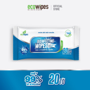 Khăn giấy ướt diệt khuẩn Disinfecting Wipes gói 20 tờ diệt 99