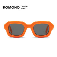 KOMONO Miles Soda แว่นกันแดด ทรงสีเหลี่ยม สีส้ม