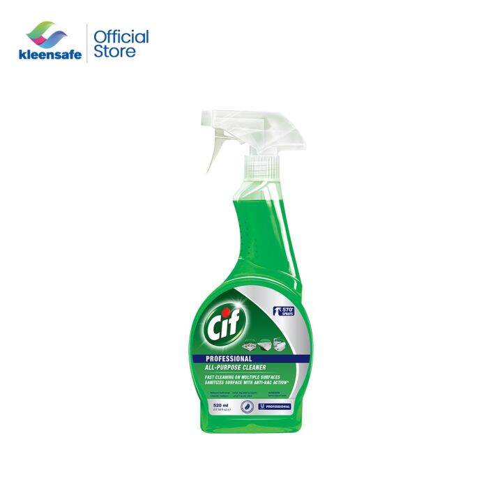 Kleensafe X Cif Pro AllPurpose Cleaner Spray 520ml Lazada PH