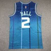 Three ball pull mello Bauer 2 hornets basketball jersey embroidery clothing