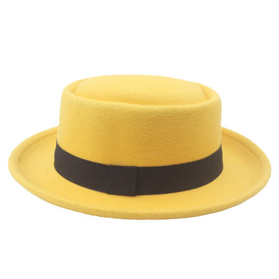 [COD] หมวกทรงโดมหมวกผู้ชายหมวกขนสัตว์หมวกหญิงหมวกคู่หมวกโค้งปีกเล็กหมวกแคทวอล์คแจ๊สฝรั่งเศส