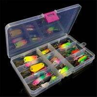 30pcs/10pcs a Box Mixed Colors Fishing Lures Spoon Bait Kit Metal Hard Bait Sequins Fresh Water Bass Pike Bait Fishing GeerLures Baits