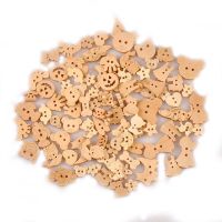 【YF】☂✳  50Pcs Wood Sewing Clothing Ornaments Accessories Scrapbooking M2604