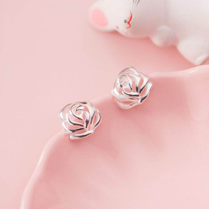 modian-real-925-sterling-silver-simple-rose-flower-stud-earring-for-women-anti-allergy-plant-ear-pin-fine-jewelry-student-giftth