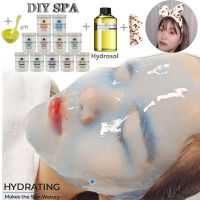 Soft Hydro Jelly Mask Powder Peel Off DIY SPA Collagen Whitening Beauty Salon + Pure Organic Rose Hydrosol Water + Bow Hair Band