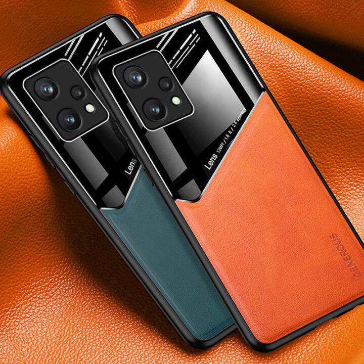 elaxis-เคสโทรศัพท์แม่เหล็กสำหรับ-realme-9-pro-9-pro-9-pro-plus-realme-9-เคสหนังบางเฉียบเคสฝาหลังกันกระแทกขอบซิลิโคนนิ่ม