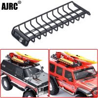 โลหะแร็คหลังคาแคบโลหะชั้นวางกระเป๋าสำหรับ1:10 Rc ปีนเขารถ Trax Trx4 Trx6 Axial Scx10 Yikong Rc4wd