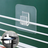 Wall Mounted Adhesive Hook Under Wire Shelf Rack Hanger Holder Insert Clamp Organizer Decor Bracket For Hanging Accessories