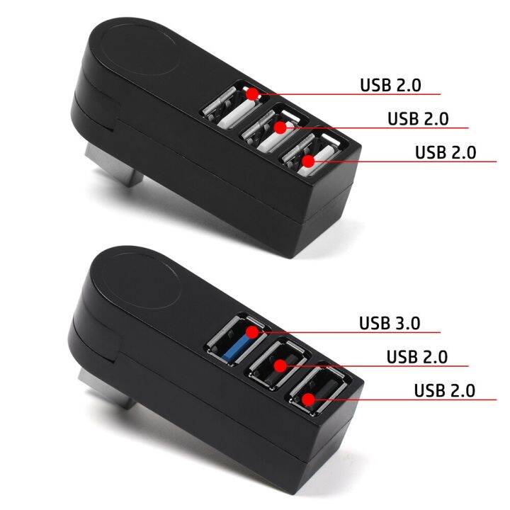 พอร์ต-usb-3พอร์ตหมุนได้อเนกประสงค์3-0ฮับความเร็วสูงตัวแยกการถ่ายโอนข้อมูลกล่องอะแดปเตอร์ตัวขยาย-usb-แล็ปทอปแมคบุ๊คพีซี