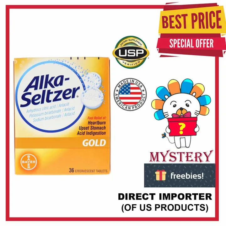 Alka-Seltzer, Gold, 36 Effervescent Tablets | Lazada PH