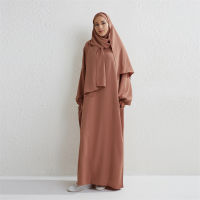 Muslim Abaya Prayer Dress Hooded Smocking Sleeve Islamic Clothing Women Jilbab Dubai Saudi Black Robe Turkish Modesty