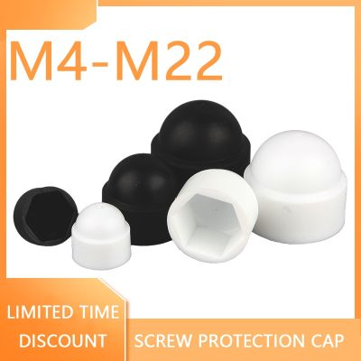 M4 M5 M6 M8 M0 M12 Hexagon PE Plastic Round Nut Protective Cap Screw Decorative Cap