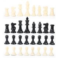 32pcs Plastic International Chess Piece Set Chess Game Complete Chessmen Competition Parent-Child Interaction Puzzle Toy Gift