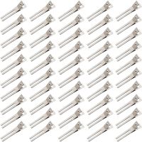 【jw】☾  50pcs Hairdressing Prong Curl 1.8  Setting Section Hair Metal Alligator Hairpins for Bow