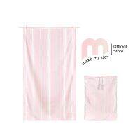 Dock &amp; Bay ผ้าเช็ดตัวแห้งไว รุ่น Home Towel สี PEPPERMINT PINK (สีชมพู) นำเข้าจากอังกฤษ