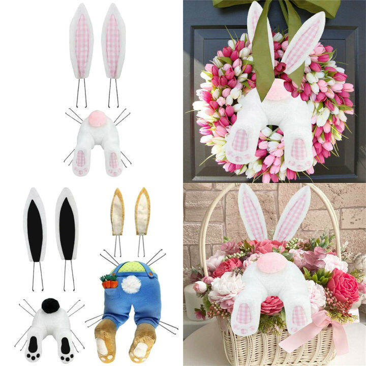 door-ornament-decor-festival-garland-rabbit-easter-wreath