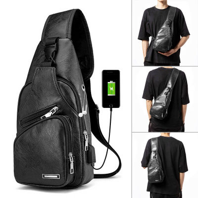 Messenger Bag Pu Chest Bag Mens Chest Bag Casual Bag Mens Backpack Shoulder Bags Backpack