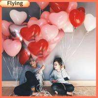 FLYING 10/20pcs ของขวัญ หนา อุปกรณ์ปาร์ตี้ ลูกโป่งยาง ของเล่นเป่าลม รูปหัวใจ ตกแต่งงานแต่งงาน