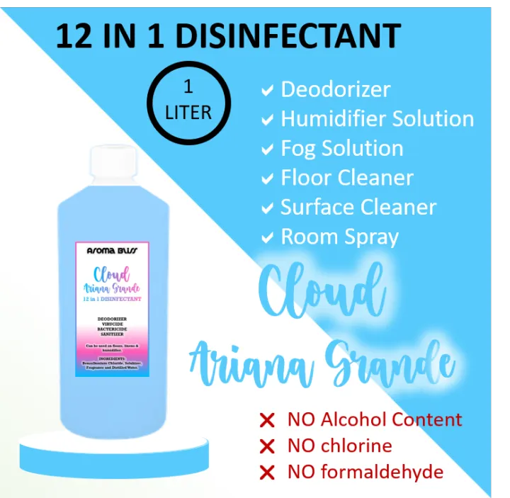 ARIANA G. CLOUD 1 LITER 12 IN 1 DISINFECTANT / HUMIDIFIER SOLUTION