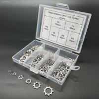 ◇✲ 300pcs Stainless Steel Lock Washers Spring Split Washer Assortment Kits