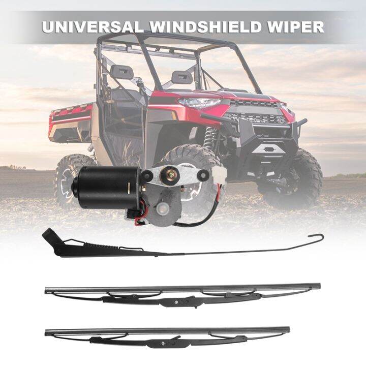 1-set-dc12v-30w-universal-utv-electric-windshield-wiper-motor-kit-wiper-assembly-for-polaris-ranger-rzr-900-honda