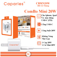 Combo Củ Sạc và Cáp Sạc 20W CAPARIES CBMN20W cho Iphone thumbnail
