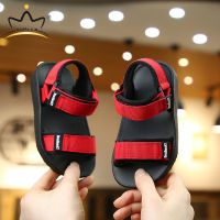 Summer New Canvas Sandals Boys Girls Sandals Solid Color Soft Soled Anti-Slip Children Kids Shoes Summer Beach Sandals