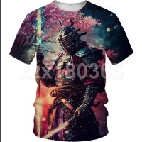 3D Print Japan Samurai Mens T shirts suitable for summer, quick drying size S-5XL, STYLE3