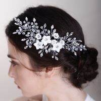 【hot】✌♞✹  3 Colors Bridal Hair Accessories Rhinestone Combs Wedding Jewelry Woman Headpieces Headdresses Girlfriend