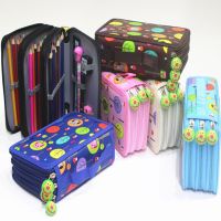 pencil case school supplies estuches material escolar piornik trousse scolaire stylo 72 52 32 holes cute pencilcase kalem kutusu Pencil Cases Boxes