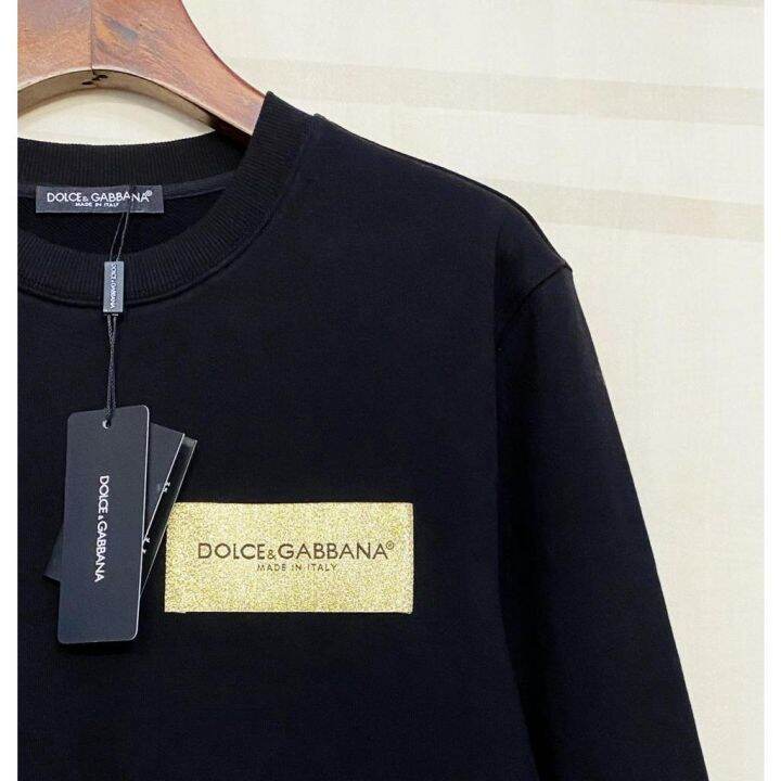 d0lce-amp-gabba-2021-เสื้อสเวตเตอร์สําหรับผู้ชายแขนยาวคอกลมพิมพ์ลายตัวอักษร
