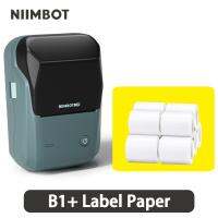 Niimbot เครื่องพิมพ์ฉลากแบบพกพาเครื่องพิมพ์ไร้หมึกติดแบบพกพาขนาดเล็ก B1ด้วยความร้อนสำหรับติดฉลากสติกเกอร์บนมือถือ Niimbot