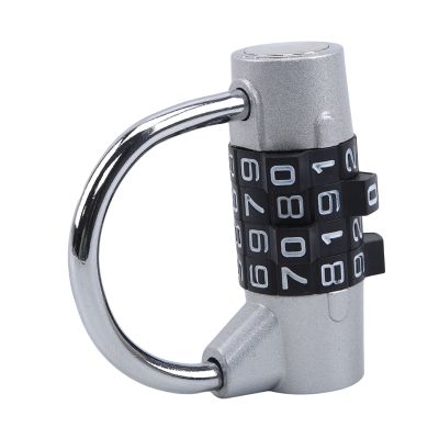 【YF】 Heavy Duty 4 Dial Digit Combination Lock Weatherproof Security Padlock Outdoor Gym Safety Code Black