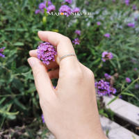 Small flower ring : แหวนดอกไม้เล็กๆ  / แหวนเงินแแท้ 92.5% เรียบๆ น่ารัก สไตล์เกาหลี แหวนเงินแท้ 100 Major silver