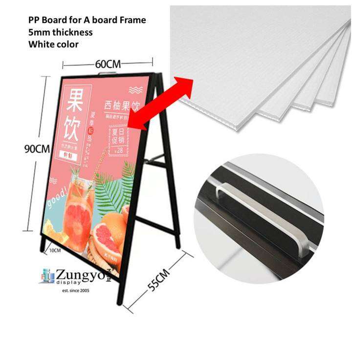 Poster Board 5mm thickness for A Board Poster White color board 60cm x