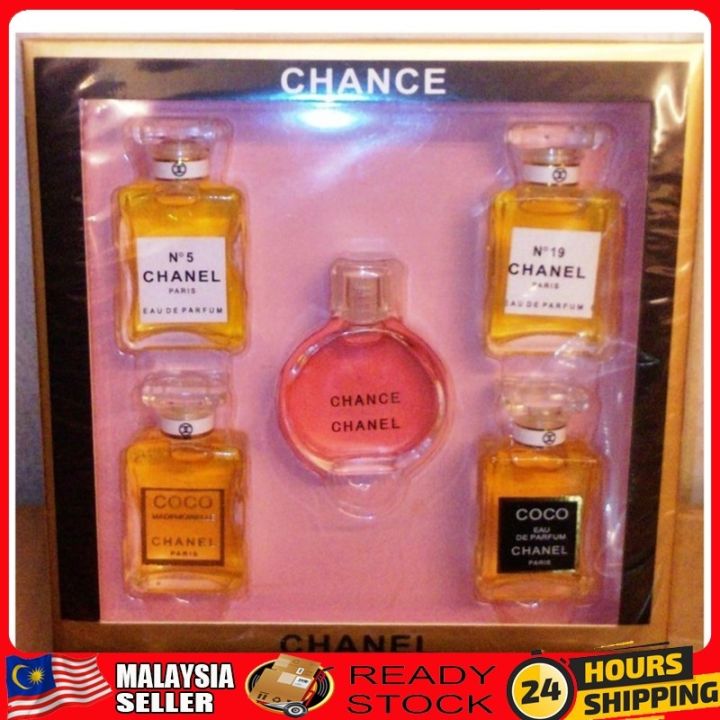 Chance Chanel 5 in 1 Perfume Set from Lazada 