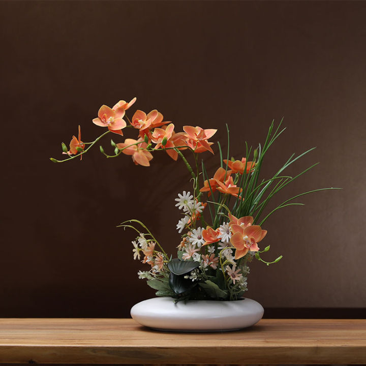 mzd-orchid-set-แจกันเซรามิคโต๊ะดอกไม้-kiteart-phalaenopsis-หน้าแรกตกแต่งห้องนั่งเล่นดอกไม้โต๊ะรับประทานอาหารพิธีปาร์ตี้