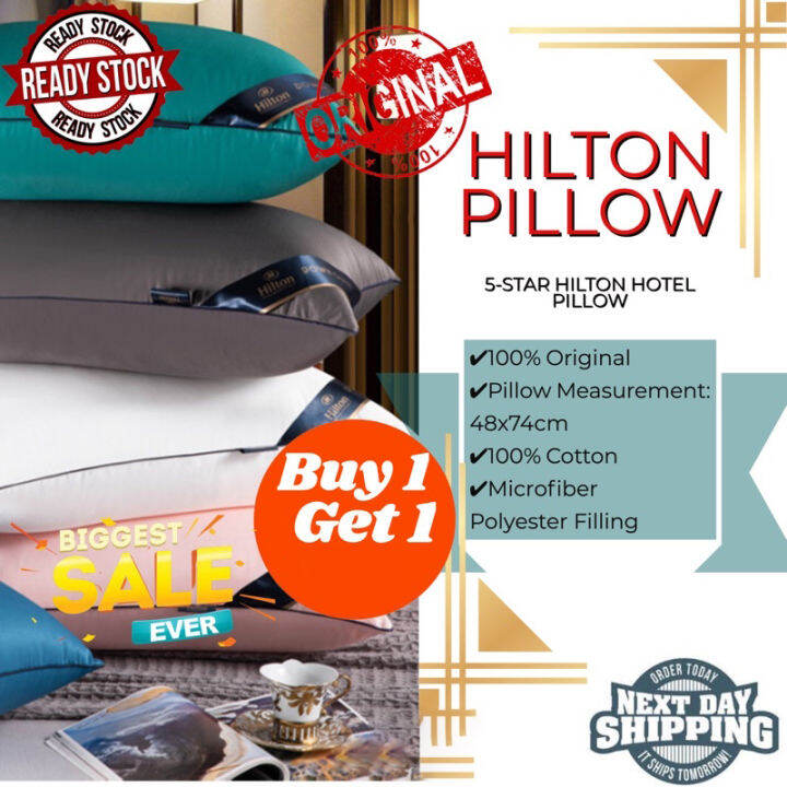 BUY 1 TAKE 1 2pcs Hotel Quality Pillow Case 18*28 Inches Hilton Hotel