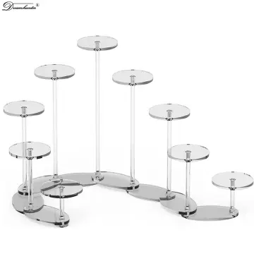 20 Pcs Acrylic Display Small Collectibles Display Stands for