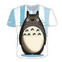 2021 Summer Totoro Anime t-shirt New Casual Hip Hop Harajuku Fashion mens t-shirts Teenagers 3D Print T-shirt Streetwear Tops